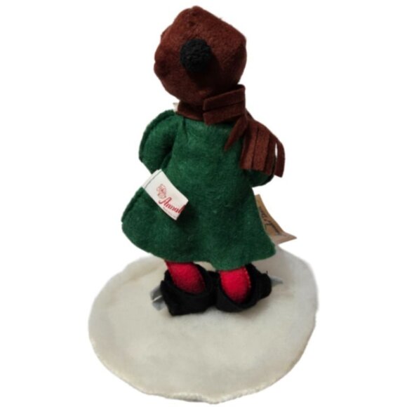 1989 Annalee Mobilitee 7" Boy Caroler #7262 Doll Adorable Hand Painted Face - Picture 2 of 7